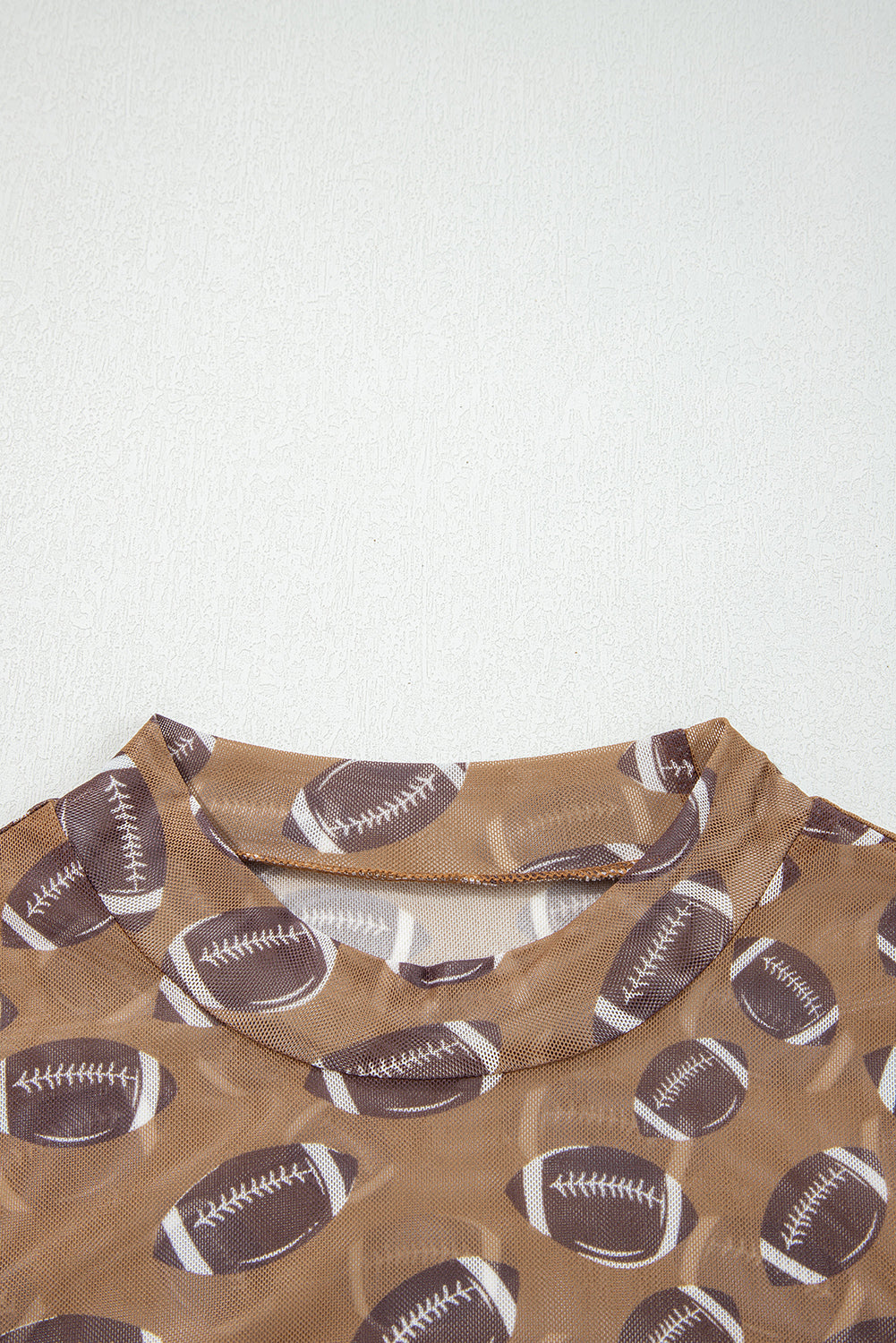 Game Day Sheer Mesh Long Sleeve Top
