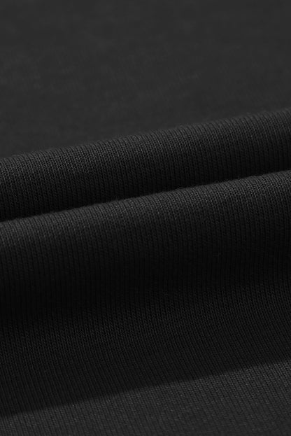 Solid Tied High-Waist Pleated Sweatpants