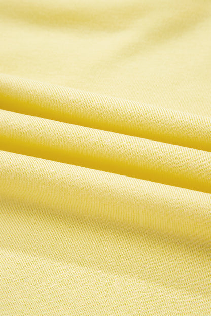 Ruffle Trim Patchwork Pullover and Shorts Set