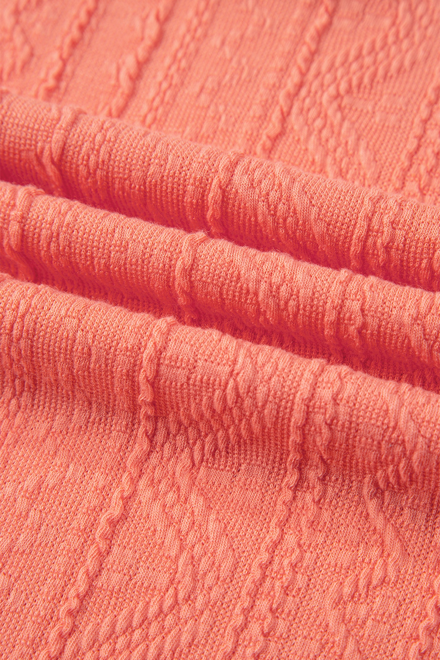 Floral Crochet Trim Textured Top and Pants Set