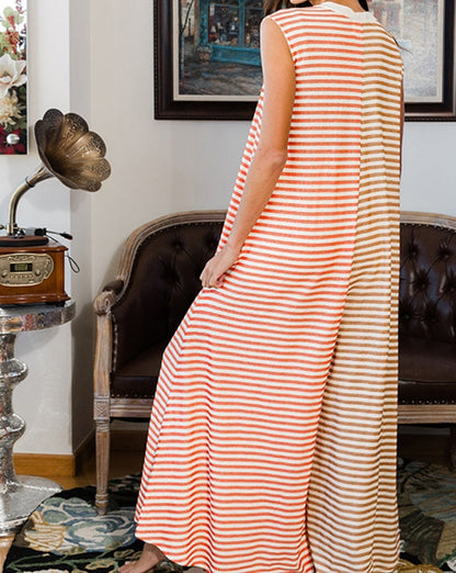 Stripe Oversized Wide Leg Jumpsuit