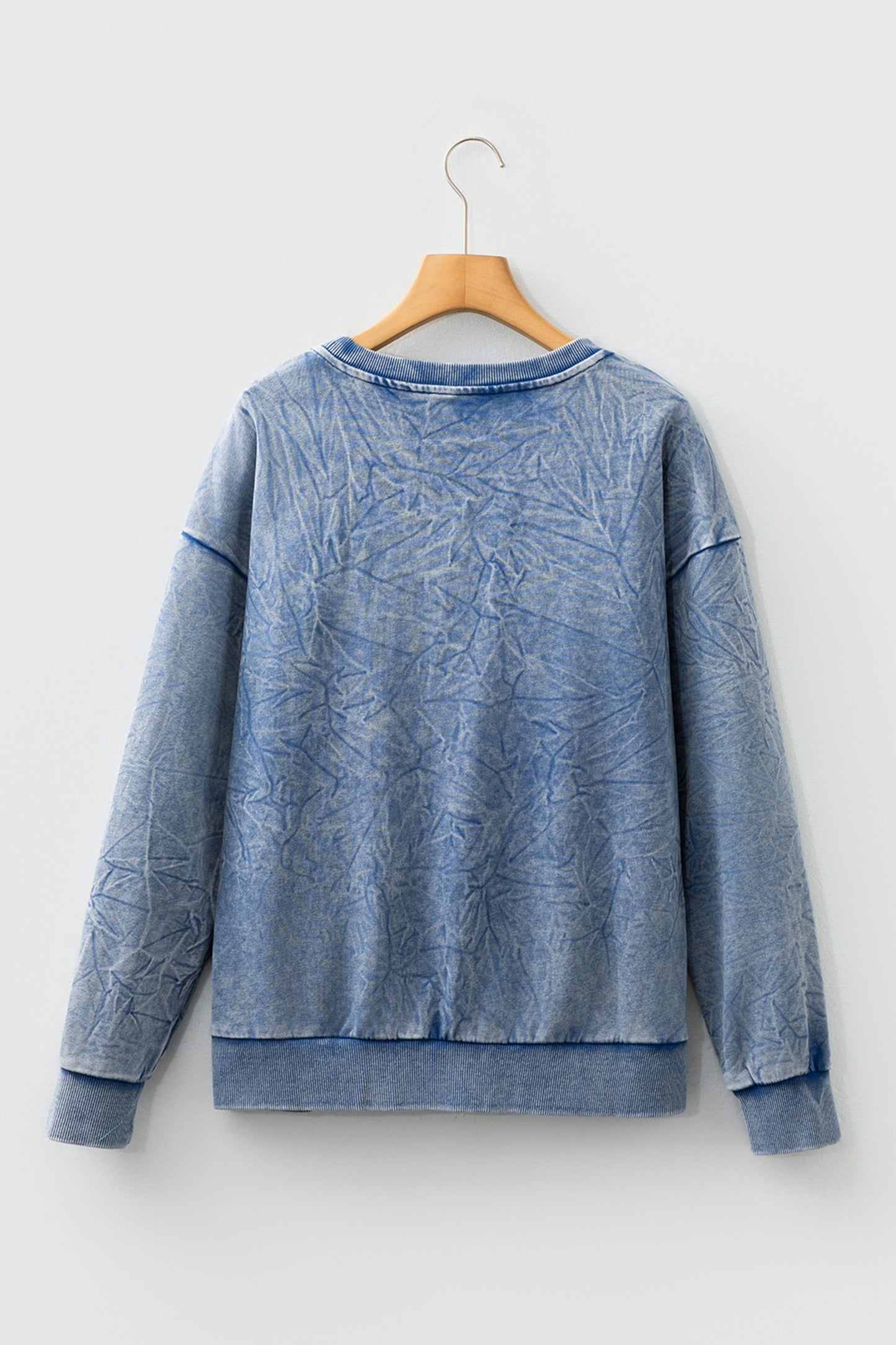 SAVED BY GRACE Embroidered Mineral Wash Sweatshirt
