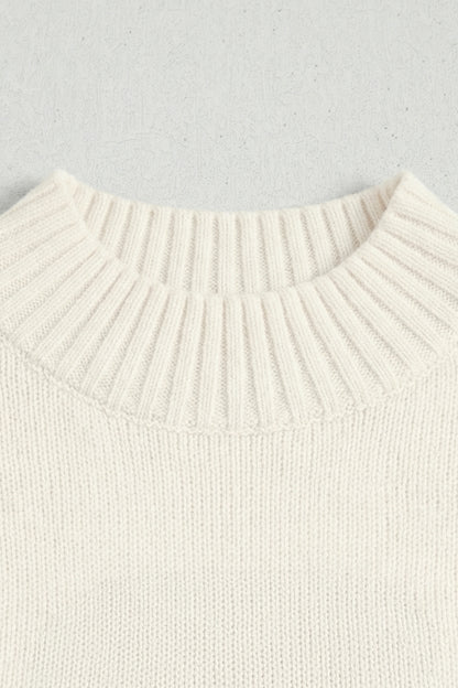 Heart Graphic Cropped Short Sleeve Sweater