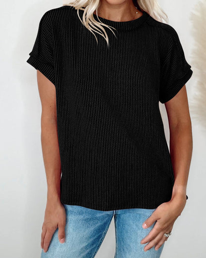 Corded Reverse Seam T-Shirt