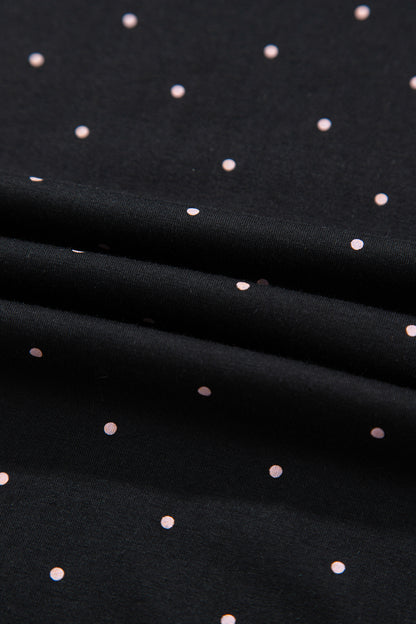 Polka Dot Long Sleeve Shirt & Pants Pajama Set