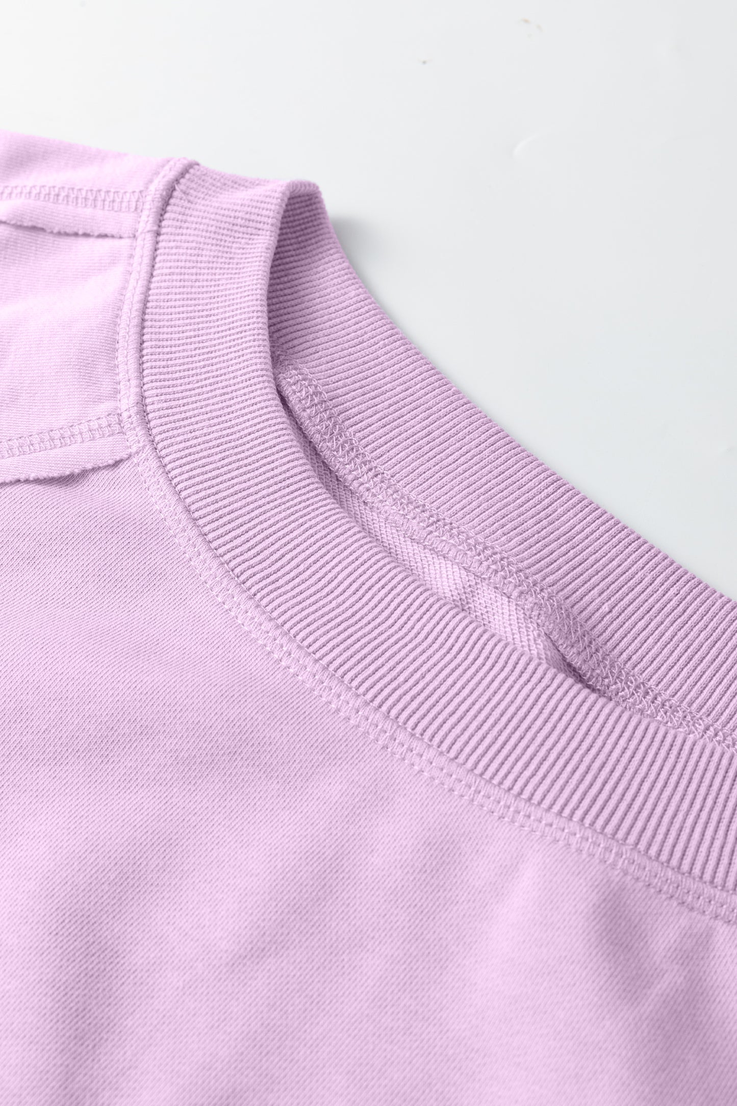 Solid Raw Seam Patchwork Baggy Sweatshirt