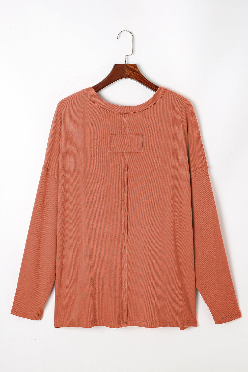 Plus Size V-Neck Long Sleeve Top