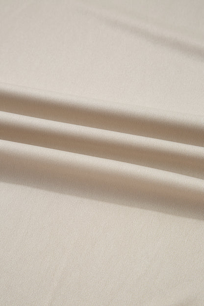 Solid Tulle Mesh Overlay Flared Midi Skirt