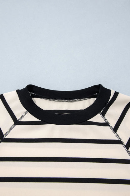 Stripe Colorblock Long Sleeve Top & Pants Set