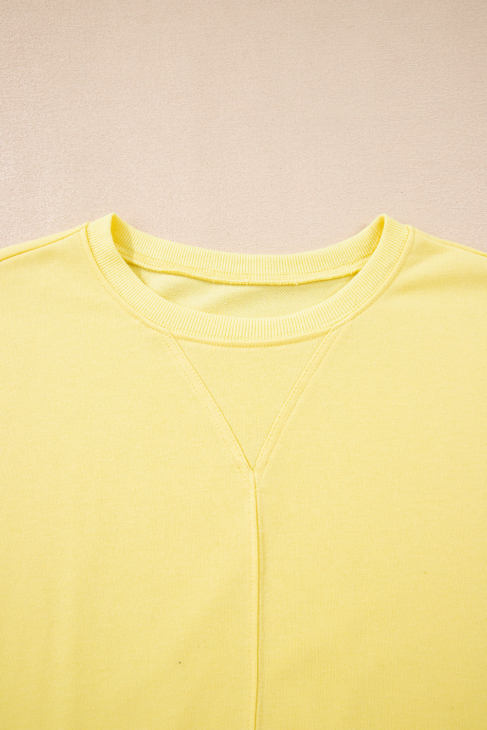 Ruffle Trim Patchwork Pullover and Shorts Set