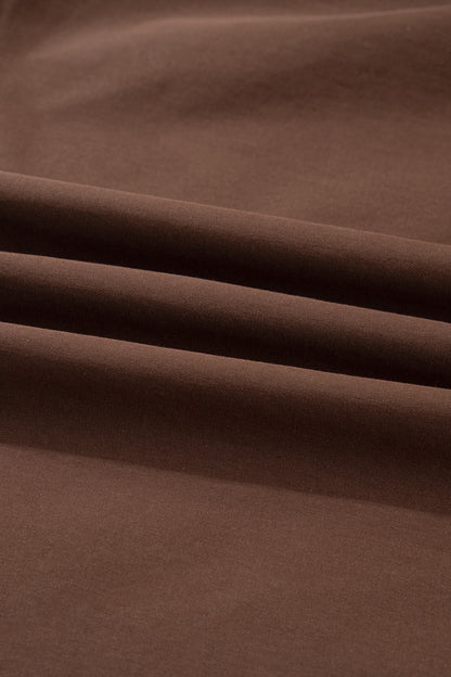 Leopard Lined Button Up Collared Jacket