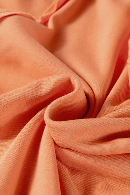 Floral Bow Tie Patch Reverse Seam Sweatshirt