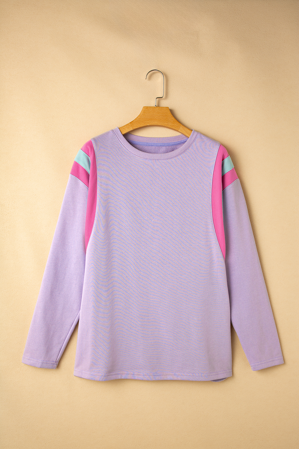 Colorblock Mineral Wash Oversized Top