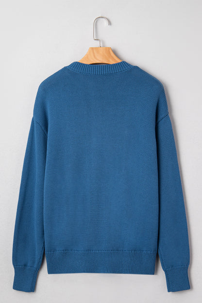 Western Howdy Embroidered Crewneck Sweater