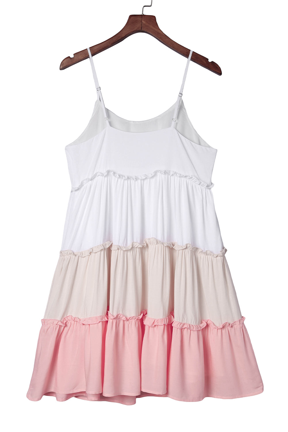 Colorblock Ruffle Tiered Sleeveless Sundress