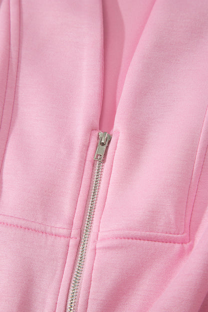 Solid Zip Up V-Neck Sleeveles Midi Dress