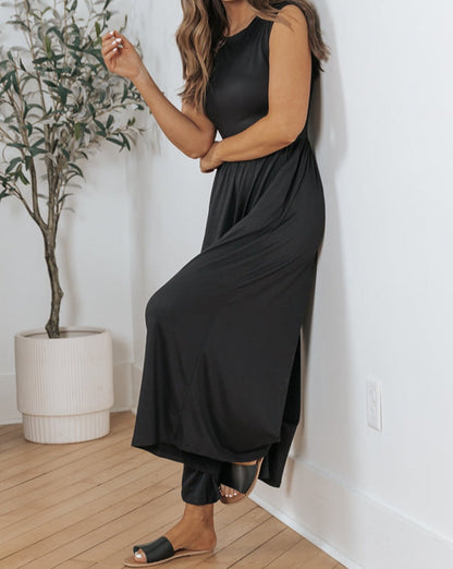 Low Back Wide Leg Jumpsuit