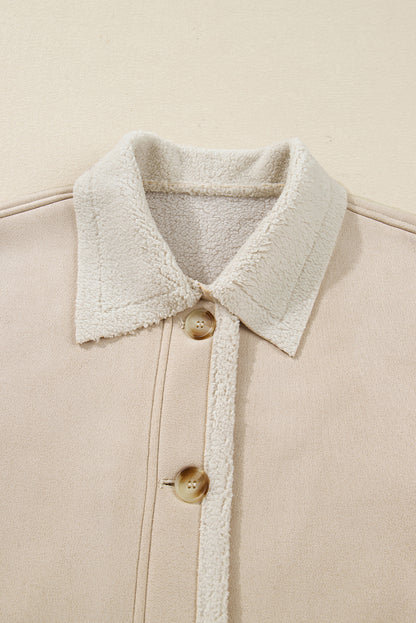 Western Suede Sherpa Lined Jacket