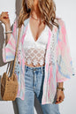 Boho Swiss Dot Open Front Kimono