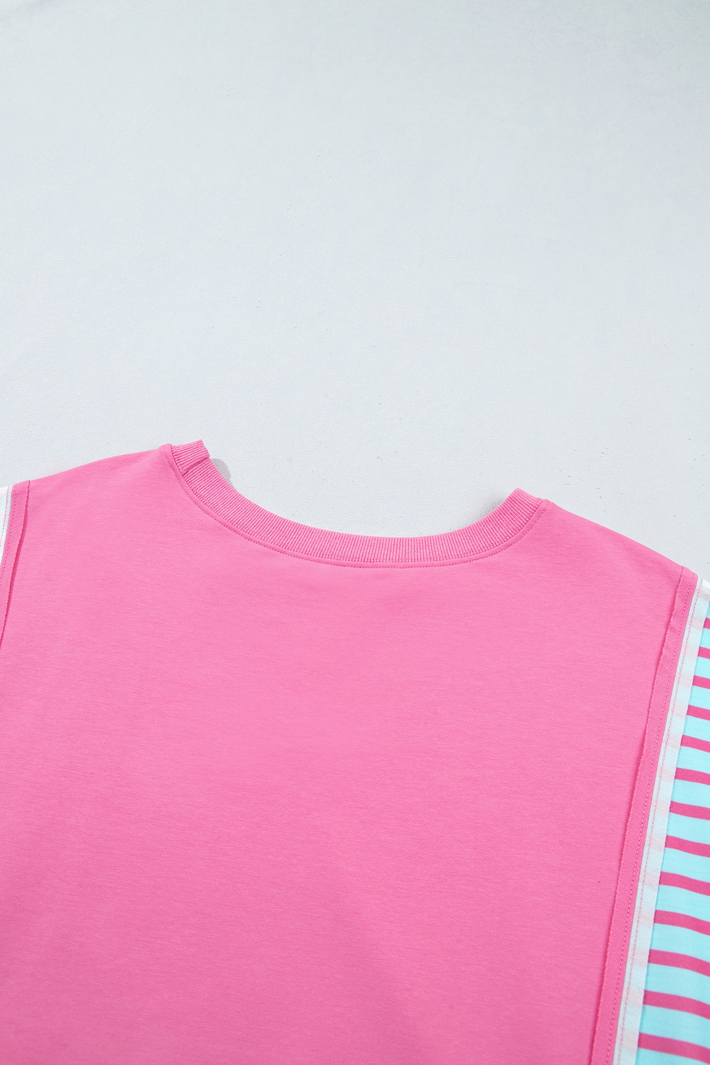 Plus Size Stripe Colorblock Long Sleeve Tunic Sweatshirt