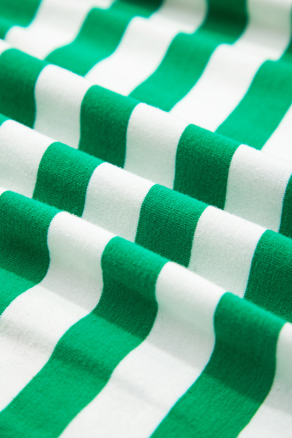 Stripe Colorblock Collared V-Neck Cropped Top