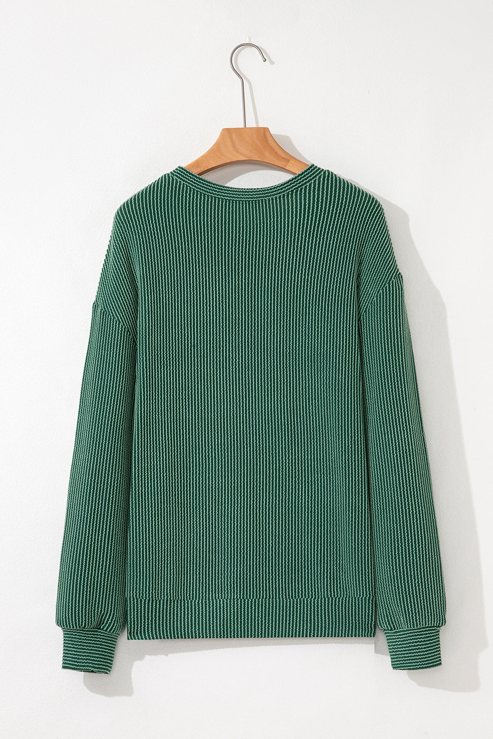 Merry Corded Knit Long Sleeve Christmas Graphic Top