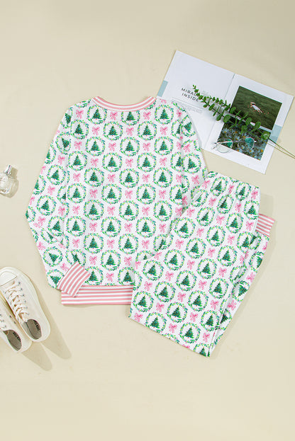 Christmas Top and Pants Lounge Set
