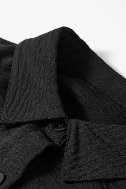 Patch Pocket Button Front Collared Shirt