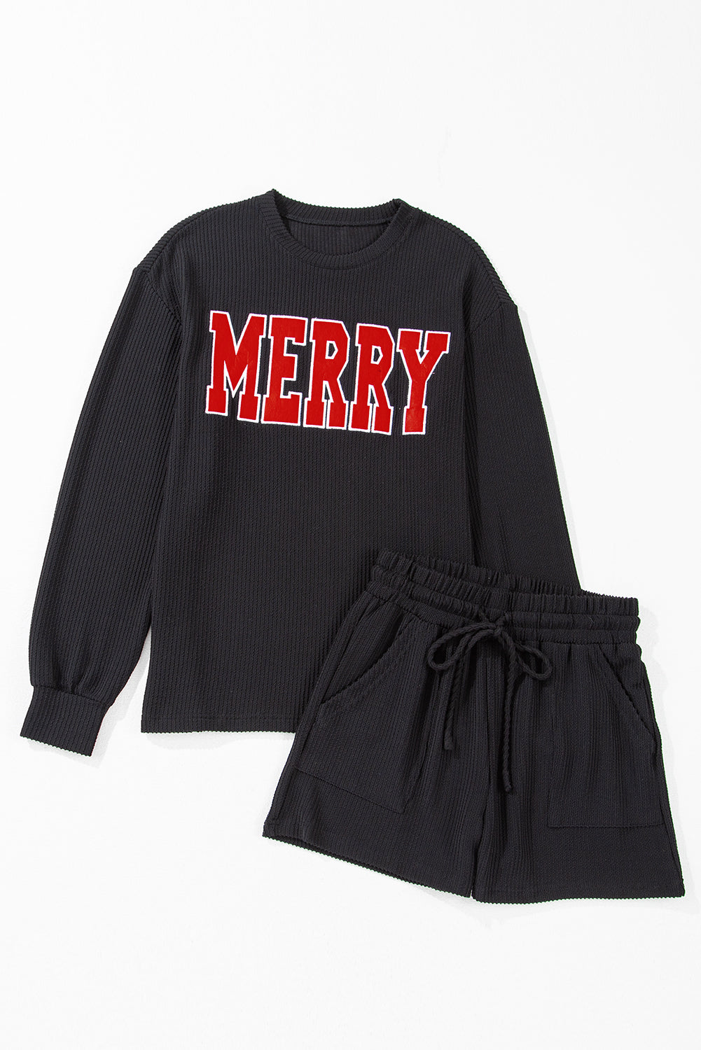 MERRY Corded Top and Shorts Set