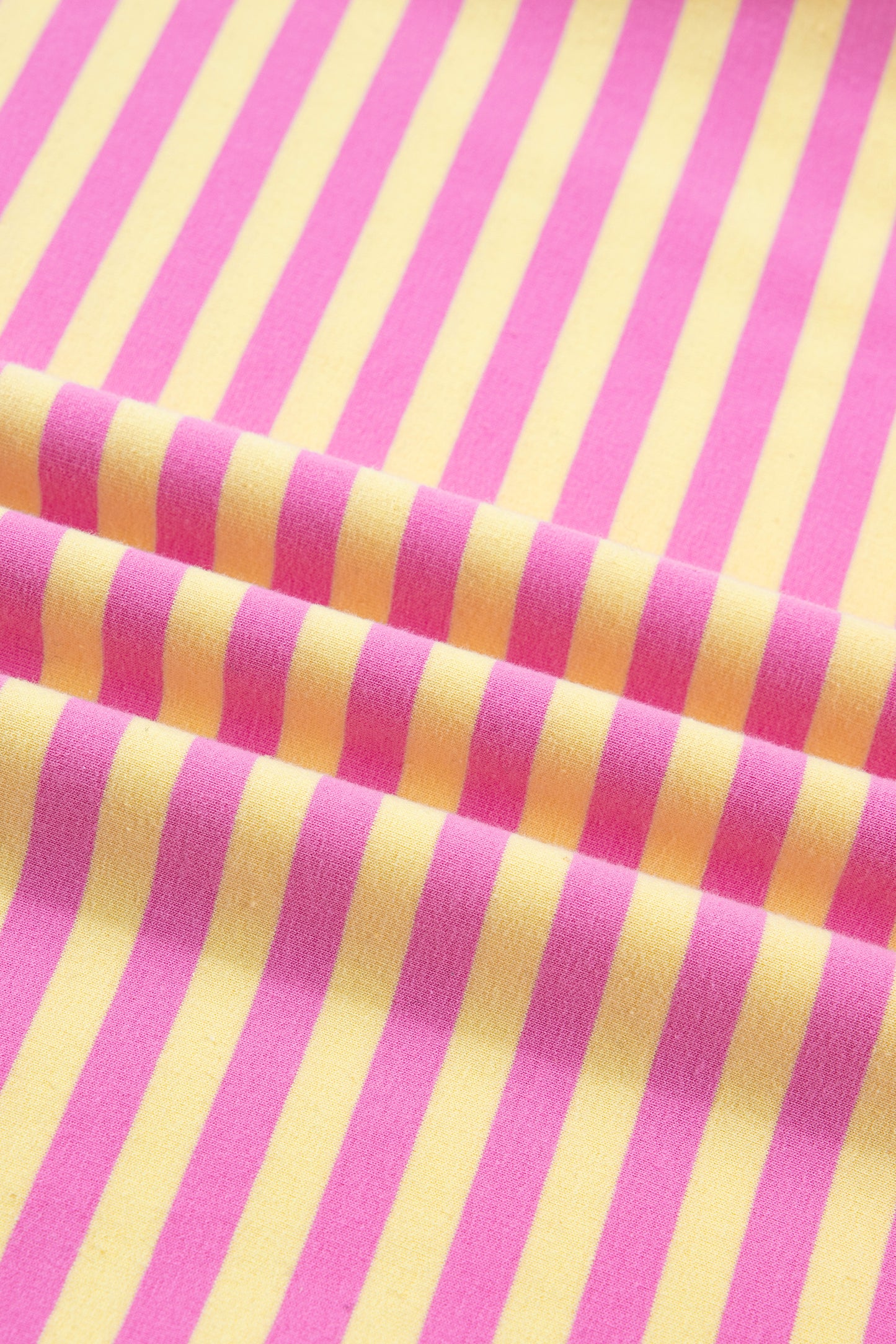 Stripe Terry Knit Top & Shorts Set