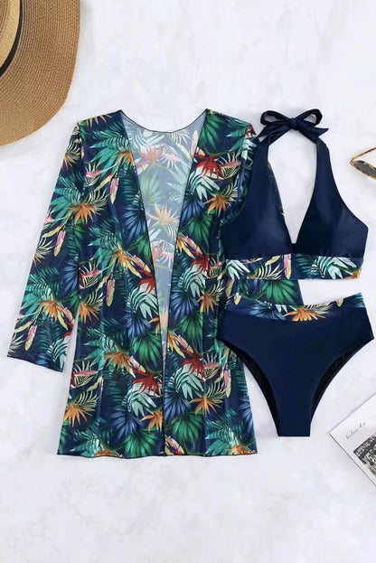 Floral Bikini and Cover Set