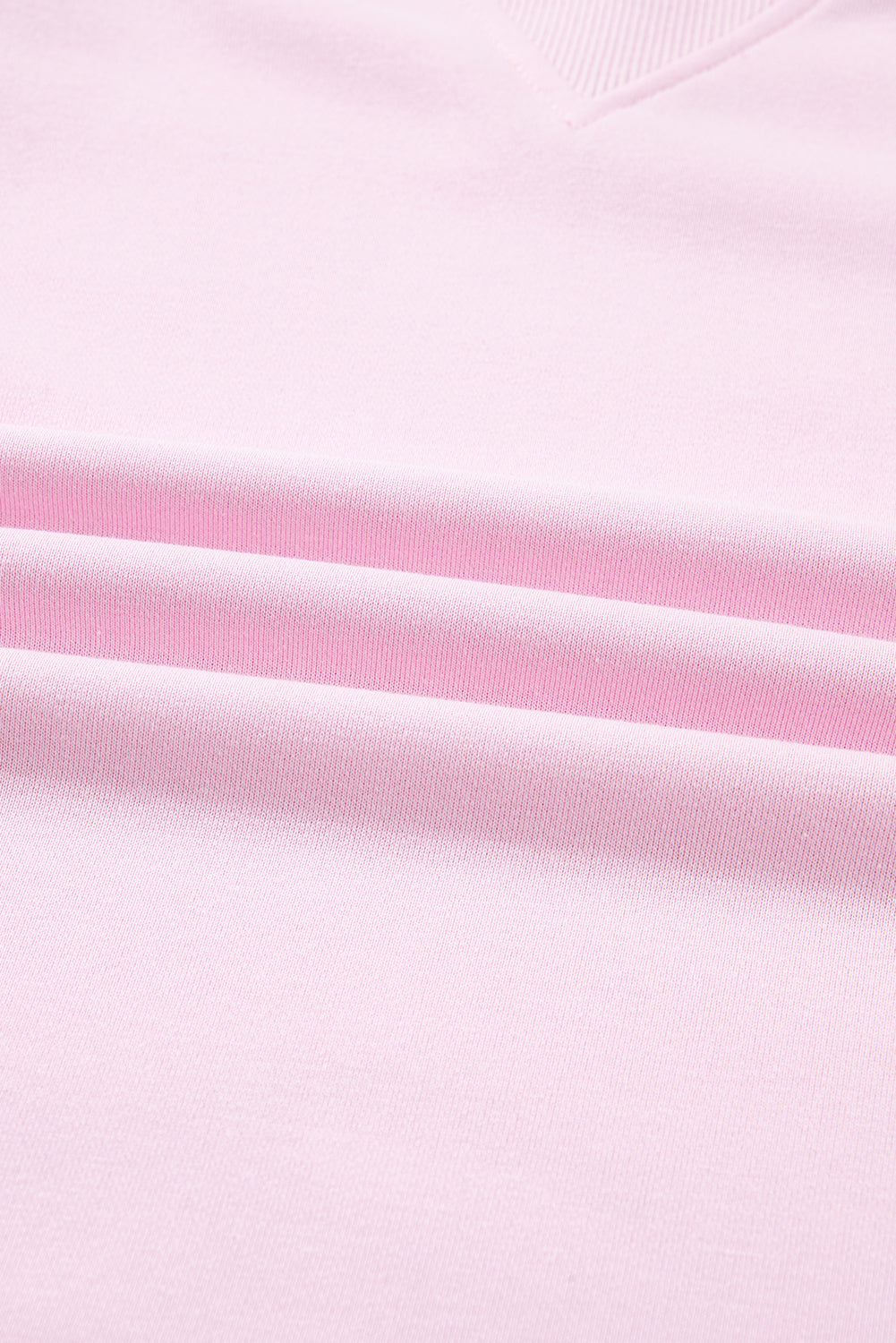 Plus Size Floral Patch Sleeve Ribbed Trim Sweatshirt