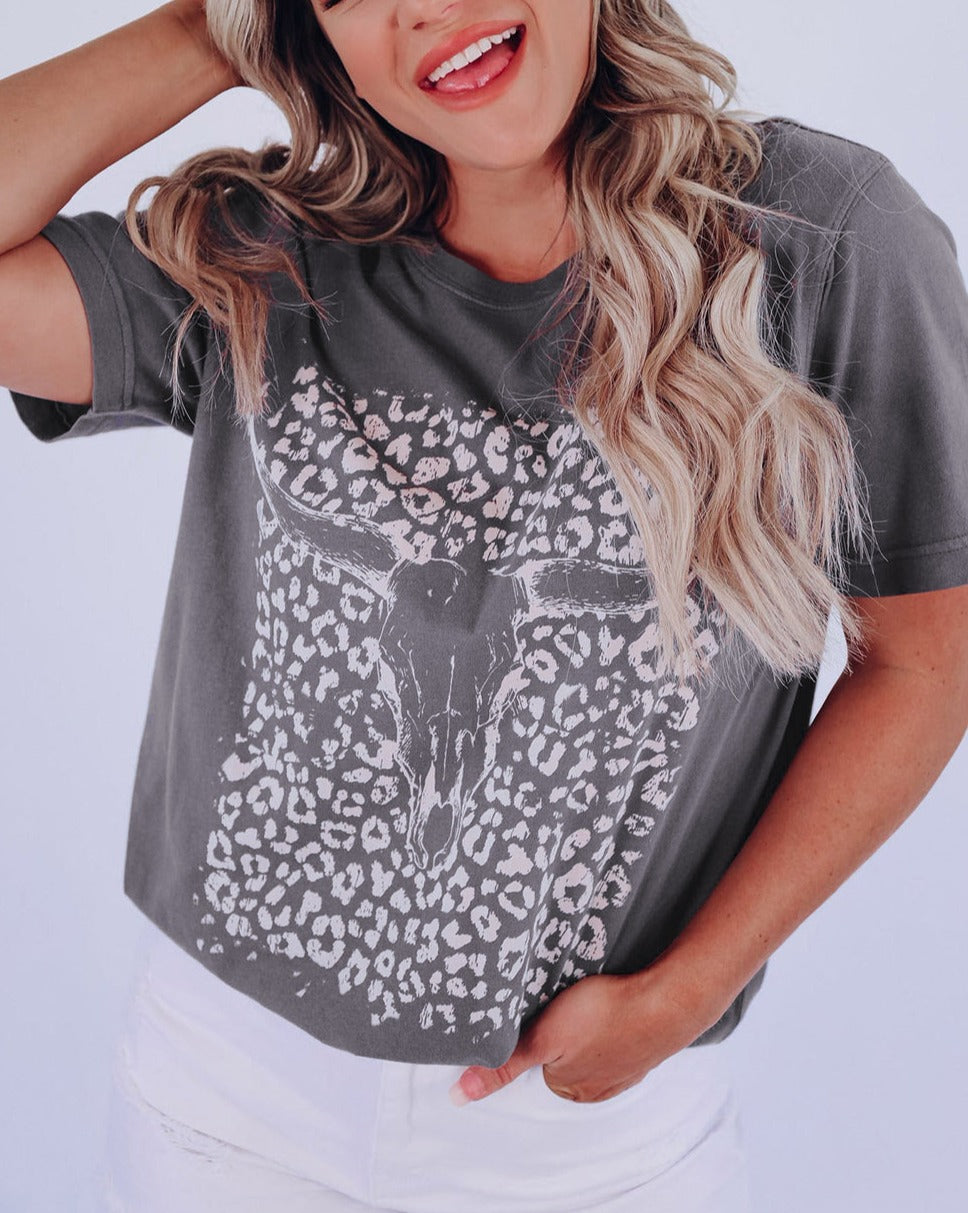 Leopard Western Short Sleeve Tee