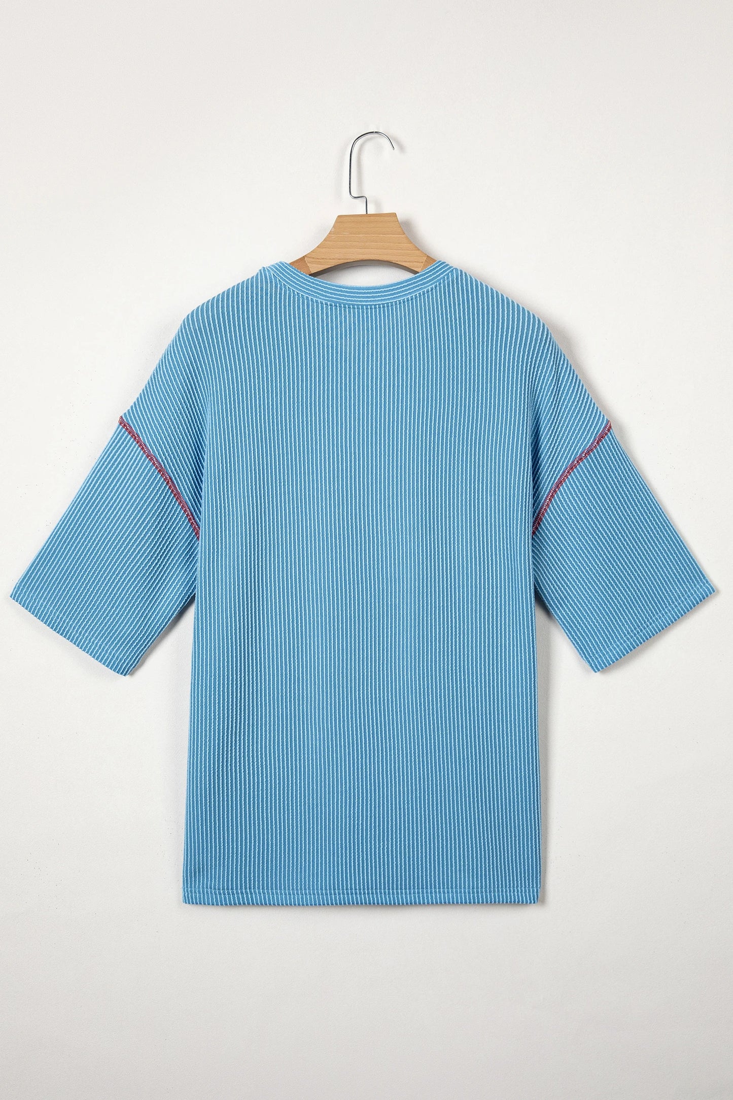 USA Corded Knit Short Sleeve Graphic Top