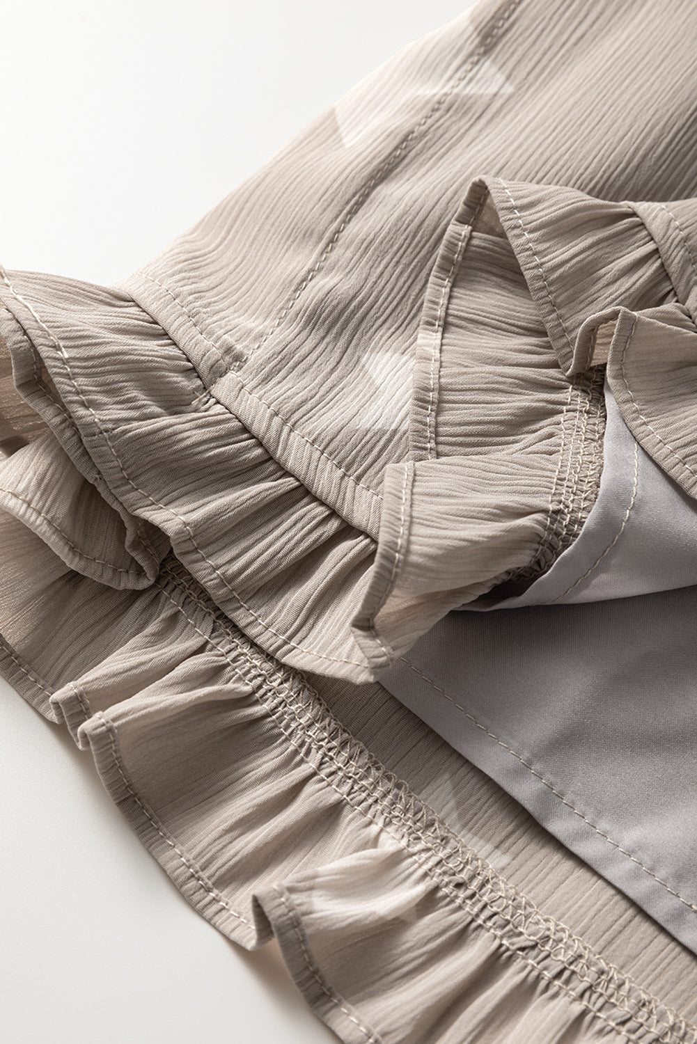 Star Crinkle Textured Kimono Ruffle Sleeve Romper