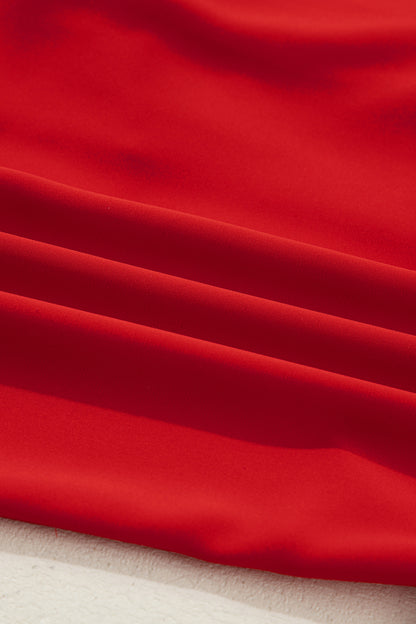 Ribbon Bow Top & Short Silky Pajama Set