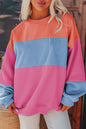 Colorblock Drop Shoulder Sweatshirt