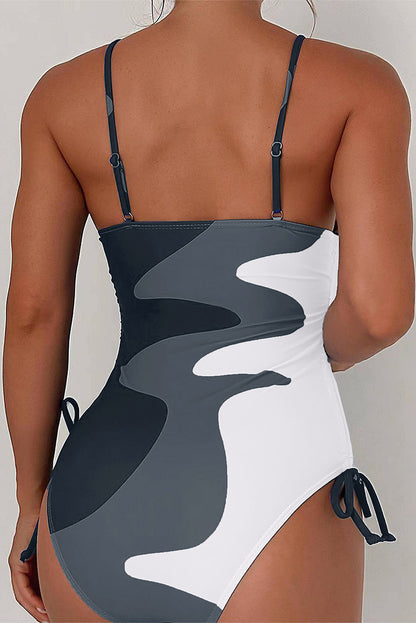 Colorblock One Piece Swimsuit