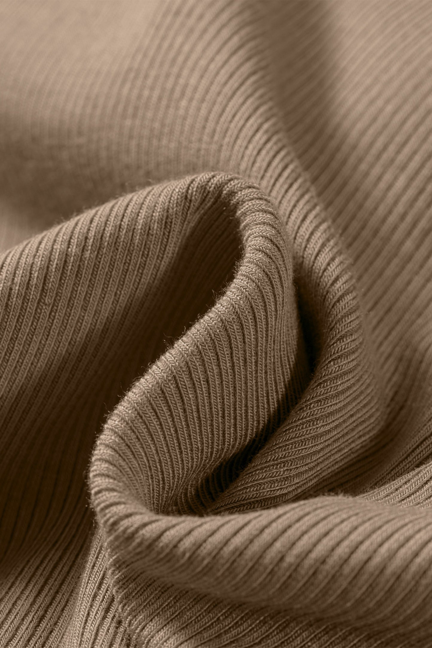 Solid Ribbed Knit Padded Tank Top