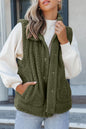 Sherpa Snap Button Vest Jacket