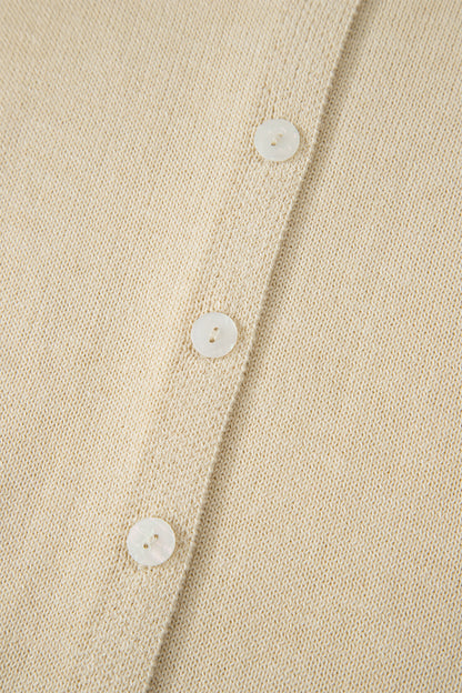 Solid Button-Front Rolled Hem Sweater Top