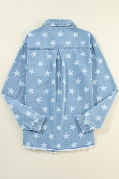 Star Denim Raw Hem Jacket