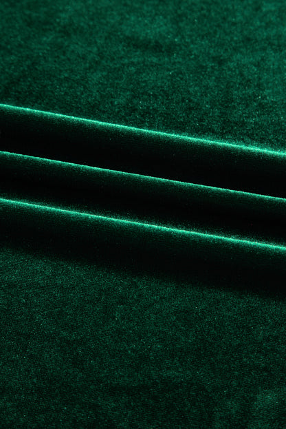 Bow Tie Velvet High Waist Mini Dress