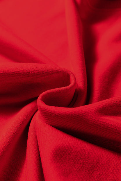 Varsity Stripe Long Sleeve Sweatshirt Dress