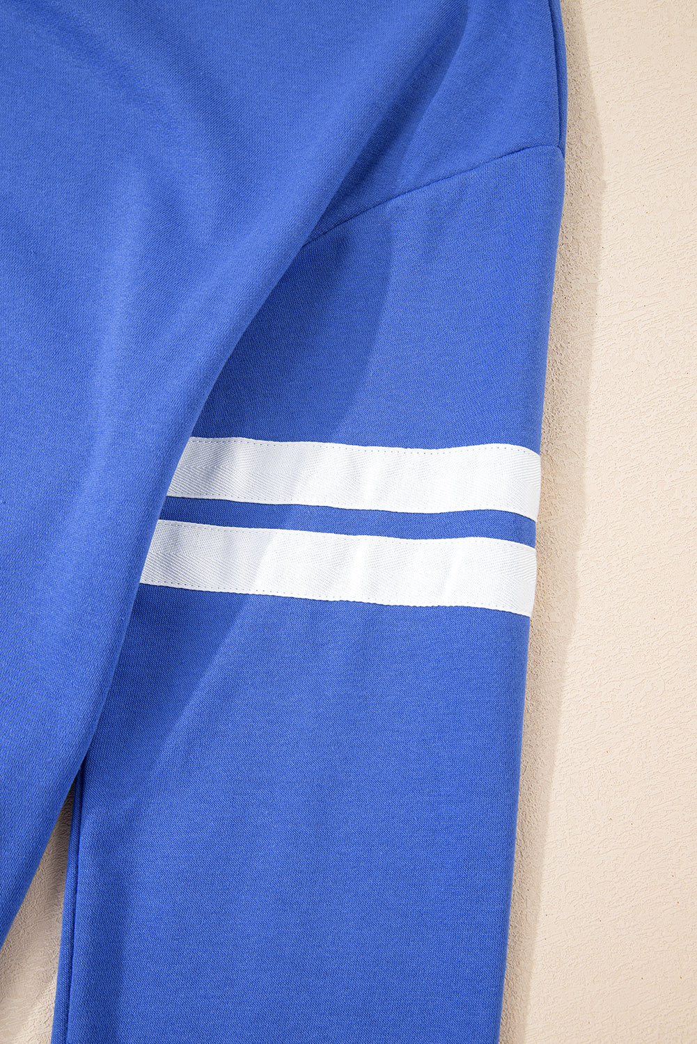 Varsity Stripe Long Sleeve Sweatshirt Dress