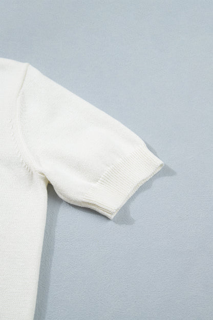 Western Horse Head Short Sleeve Sweater