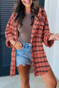 Plaid Long Sleeve Buttoned Shirt