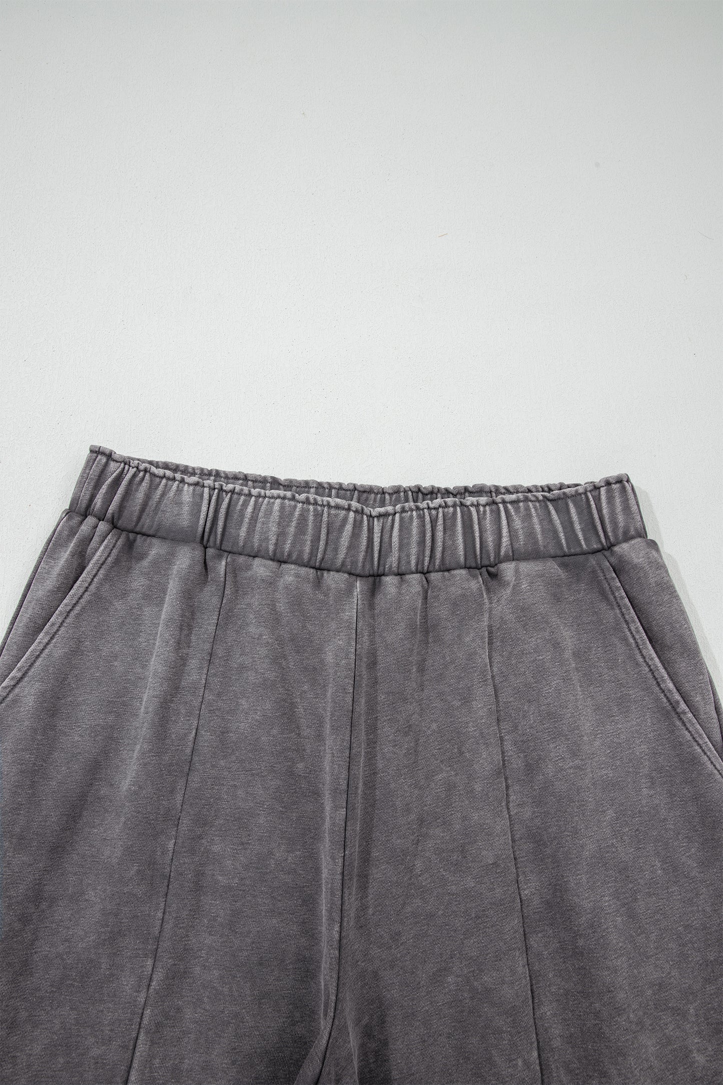 Leopard Patchwork Mineral Wash High Waist Pants