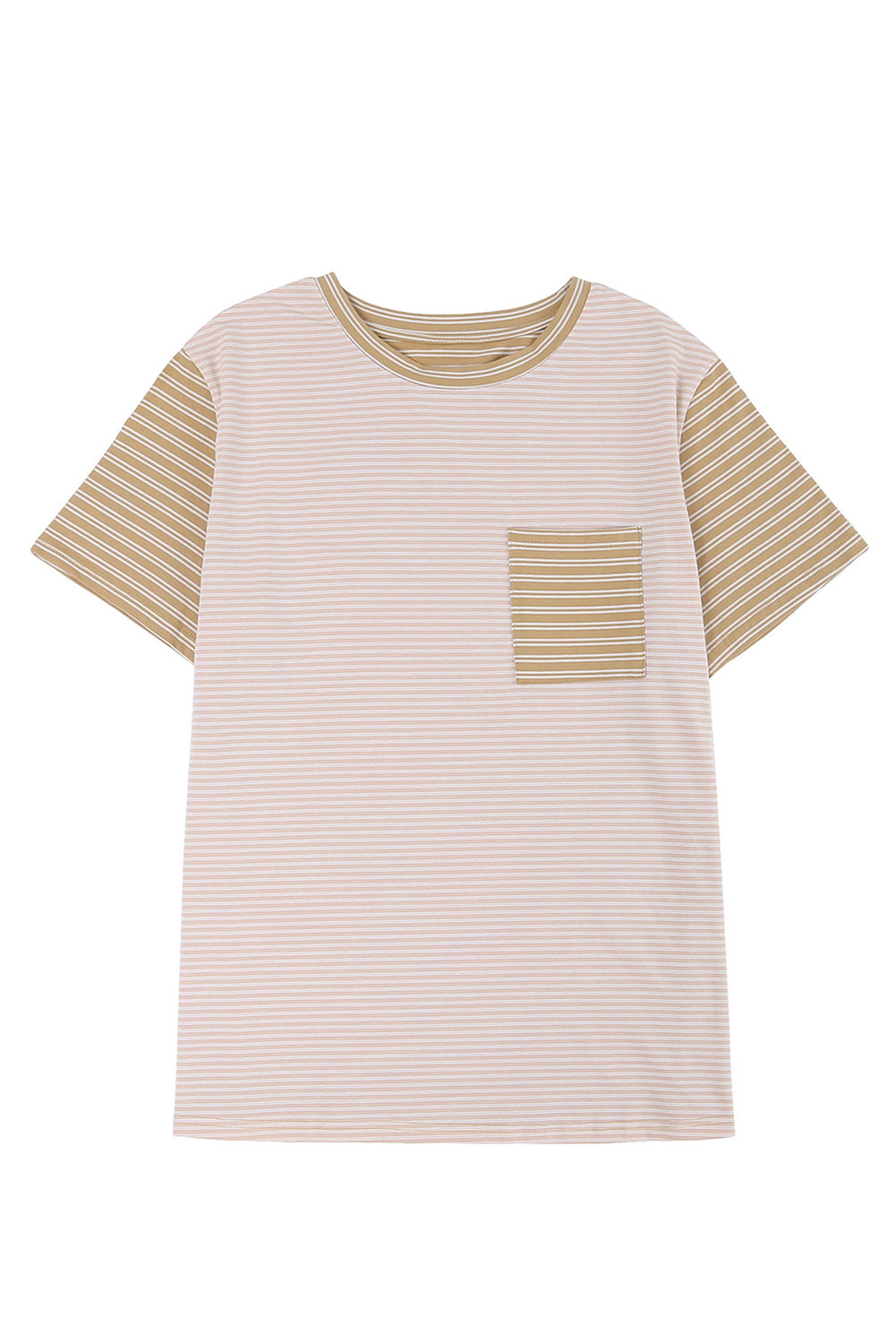 Stripe Colorblock Short Sleeve Tee