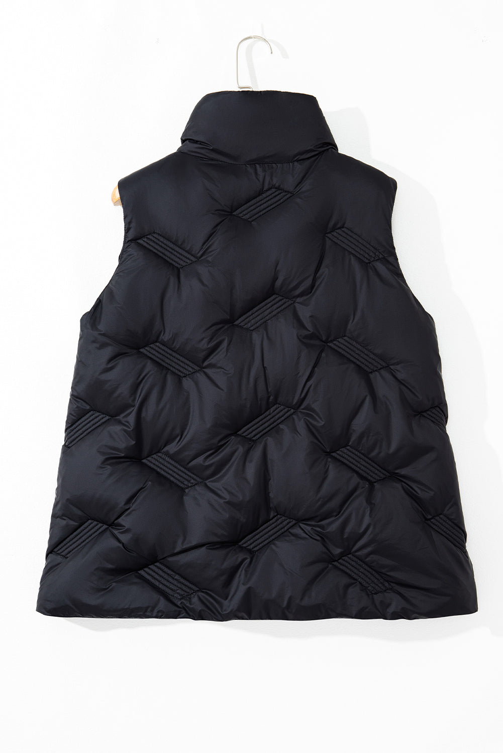 Quilted Sleeveless Zipped Jacket Vest